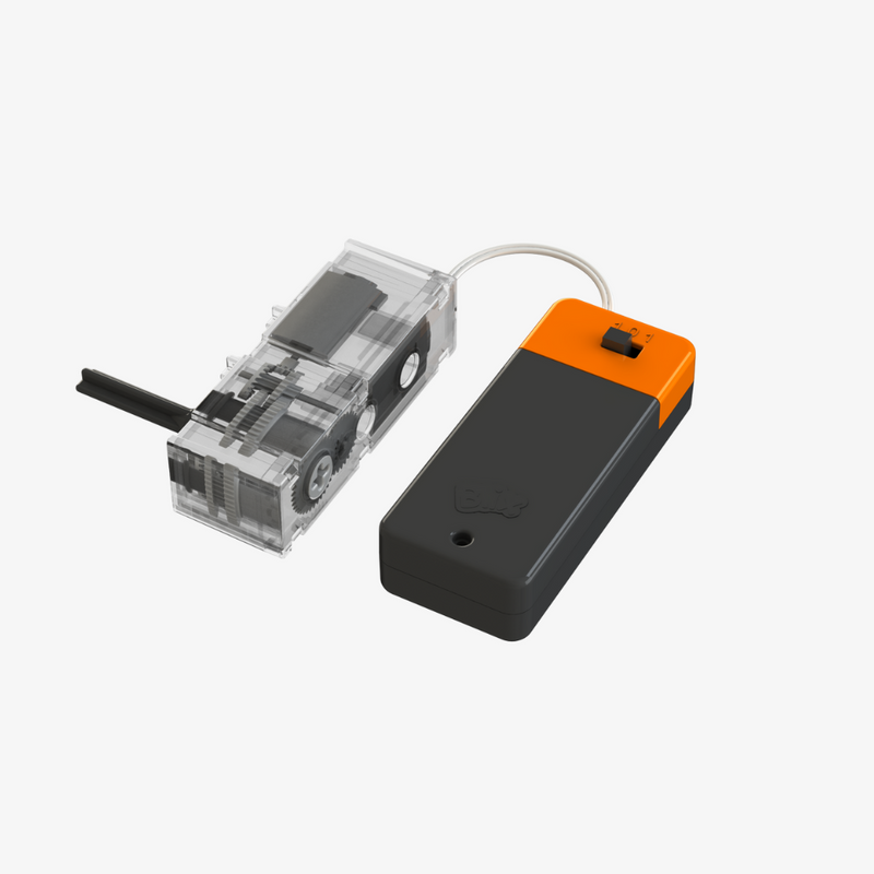 Tandwielmotor + batterijhouder